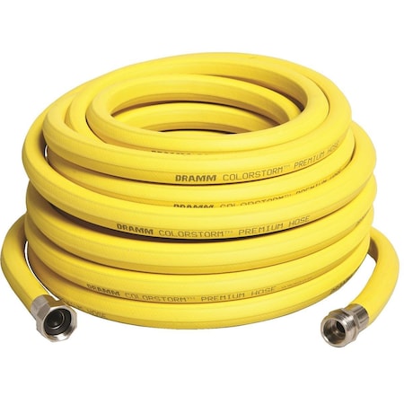 Dramm 5/8 in ID x 50 ft L ColorStorm Water Hose, Yellow 17003